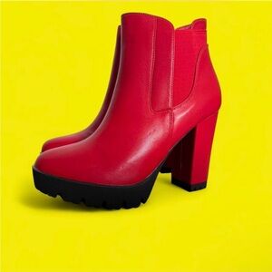 Red Women's Ankle Boots